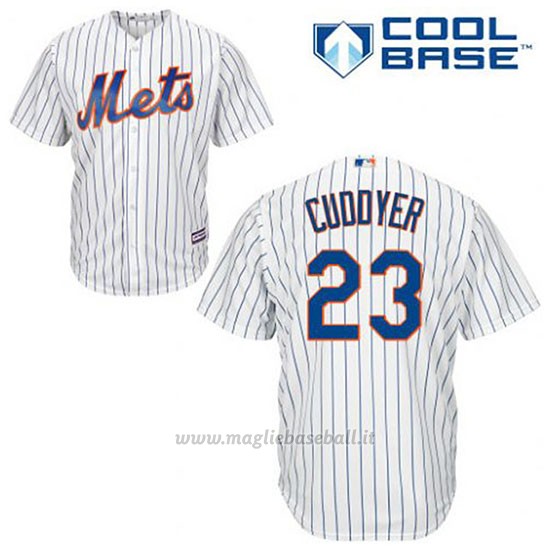 Maglia Baseball Uomo New York Mets Michael Cuddyer 23 Bianco 1ªCool Base